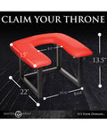 Master Series Master Series Face Rider Queening Chair - Black/Red - High Freight Costs - Image 5
