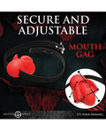 Master Series Master Series Gag Order Extreme Silicone Ball Gage - Red/Black - Image 3