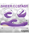 Inmi Inmi Tri-Flick Flicking Rabbit Vibrator - Purple - Image 4