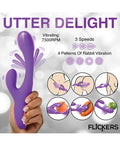 Inmi Inmi Tri-Flick Flicking Rabbit Vibrator - Purple - Image 5