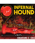Creature Cocks Creature Cocks Fire Hound Silicone Dildo - Large Red - Image 5