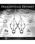 Master Series Master Series Tyrant Spiked Clover Nipple Clamps - Silver - Image 5