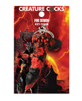 Creature Cocks Creature Cocks Fire Demon Keychain - Red/Black