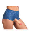 Strap U Strap U Booty Shorts 6" Silicone Dildo Strap-On Harness - Large - Image 2