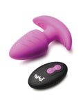 Bang! Bang! Rotating & Vibrating Tapered Butt Plug w/Remote - Purple - Image 4