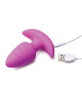 Bang! Bang! Rotating & Vibrating Tapered Butt Plug w/Remote - Purple - Image 5