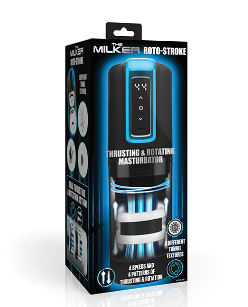 The Milker The Milker Roto-Stroke Thrusting & Rotating Masturbator - Black
