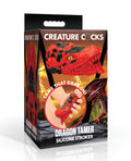 Creature Cocks Creature Cocks Dragon Tamer Silicone Stroker - Red