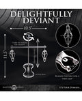 Master Series Master Series Tower of Pain Nipple Clamps - Silver - Image 4
