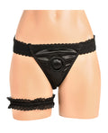 Bedroom Bliss Bedroom Bliss Jolie Strap-On Panty Harness & Garter - Small - Image 3