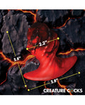 Creature Cocks Creature Cocks Dragonspawn Silicone Butt Plug Medium - Black/Red - Image 5