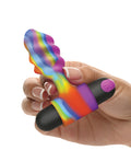 Bang! Bang! Vibrating Rainbow Butt Plug - Image 4
