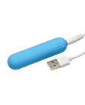 Bang! Bang! Flexible Silicone Bullet - Blue - Image 3