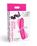 Bang! Bang! Tapered Flexible Silicone Bullet - Pink
