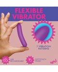 Bang! Bang! Tapered Flexible Silicone Bullet - Purple - Image 4