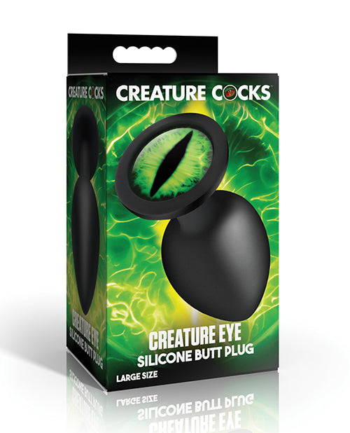 Creature Cocks Creature Eye Green Eye Silicone Butt Plug - Large