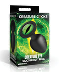 Creature Cocks Creature Eye Green Eye Silicone Butt Plug - Medium