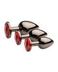 Creature Cocks Creature Cocks - Sinister Eyes Red Eye Metal Butt Plug Set - Image 4