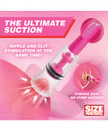 Master Series Size Matters MAXtwist Clit & Nipple Triple Sucker Set - Pink