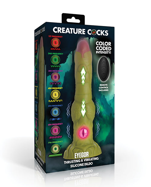 Creature Cocks Creature Cocks - Eyegor Thrusting & Vibrating Silicone Dildo