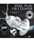 Master Series Master Series - Dicked Clear Hollow Anal Plug 3 pc Set - Image 5
