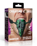 Not Regular Toys Creature Cocks Dragon's Lick Vibrating Tentacle Tongue - Green