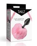 Tailz Tailz Fluffy Bunny Tail Silicone Plug - Pink