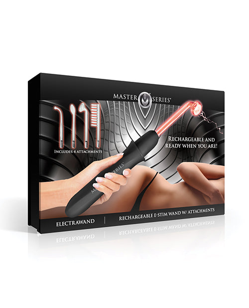 Not Regular Toys Master Series Elektrawand Rechargeable Violet Wand w/Attachments - Black