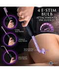 Not Regular Toys Master Series Elektrawand Rechargeable Violet Wand w/Attachments - Black - Image 5