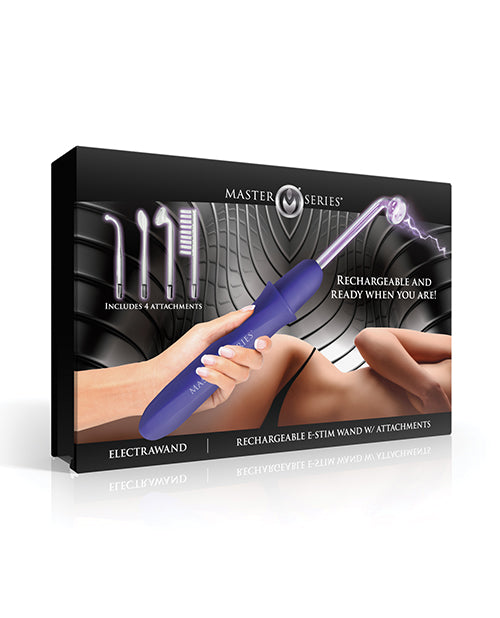 Not Regular Toys Master Series Elektrawand Rechargeable Violet Wand w/Attachments - Purple