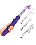 Not Regular Toys Master Series Elektrawand Rechargeable Violet Wand w/Attachments - Purple - Image 2