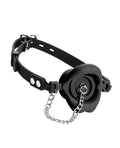Not Regular Toys Master Series Plugged Silicone Feeding Gag - Black - Image 2