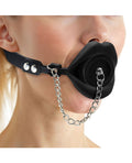 Not Regular Toys Master Series Plugged Silicone Feeding Gag - Black - Image 3