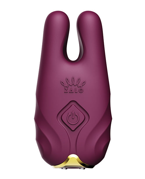 ZALO ZALO Nave Vibrating Nipple Clamps - Velvet Purple