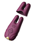 ZALO ZALO Nave Vibrating Nipple Clamps - Velvet Purple - Image 5