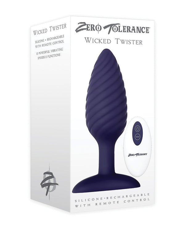 Zero Tolerance Zero Tolerance Wicked Twister Anal Rechargeable - Purple