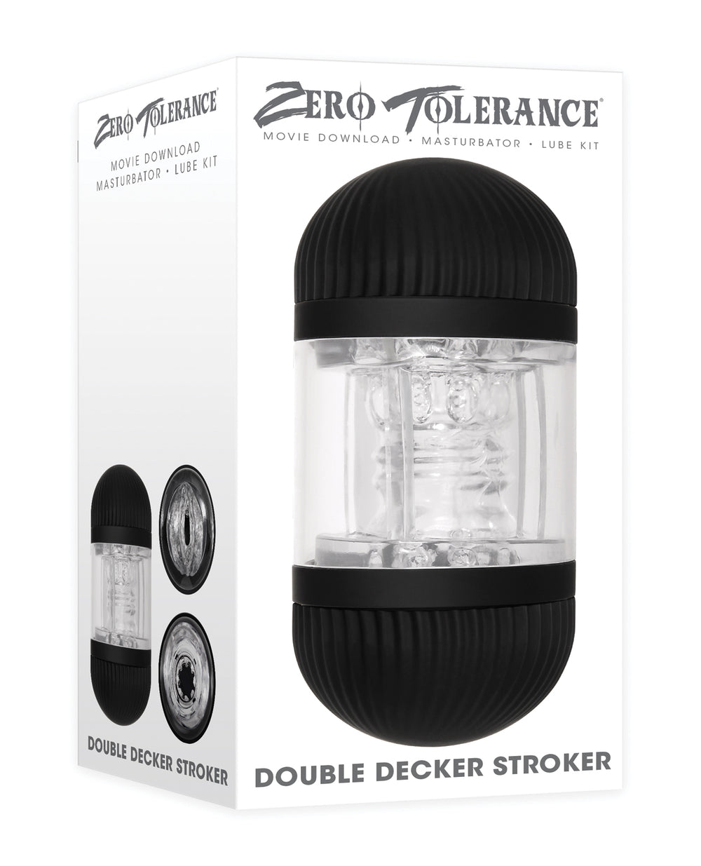Zero Tolerance Zero Tolerance Double Decker Stroker - Black/Clear