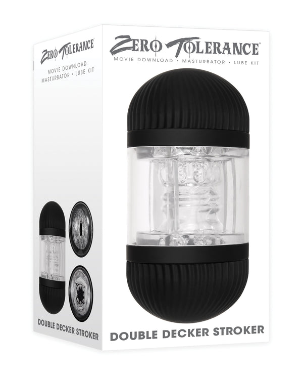 Zero Tolerance Zero Tolerance Double Decker Stroker - Black/Clear