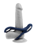 Zero Tolerance Ring Around the Rosy Cock & Ball Vibrator - Blue (4)