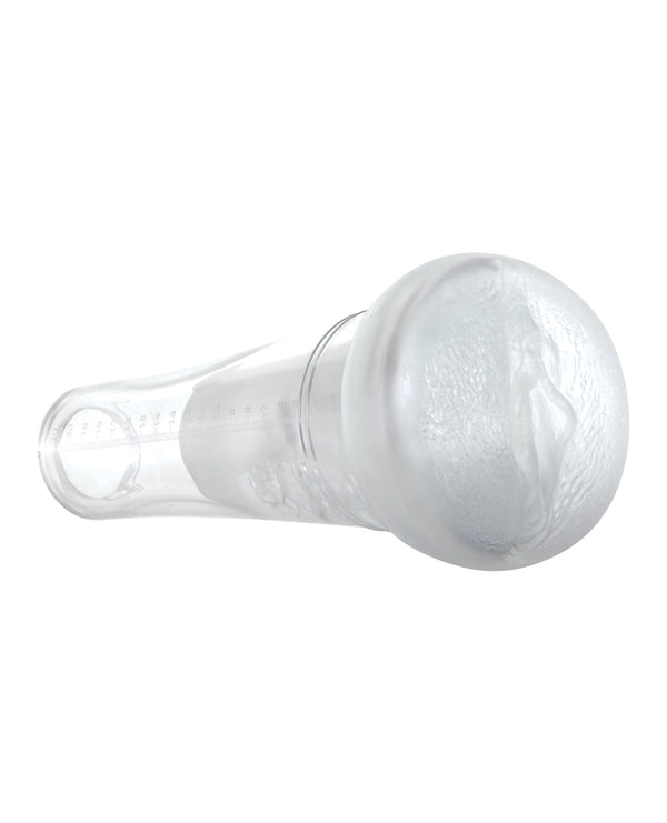 Zero Tolerance Zero Tolerance Sucking Good Rechargeable Vibrating Pump - White/Clear