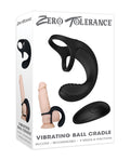 Zero Tolerance Zero Tolerance Vibrating Ball Cradle w/Remote - Black