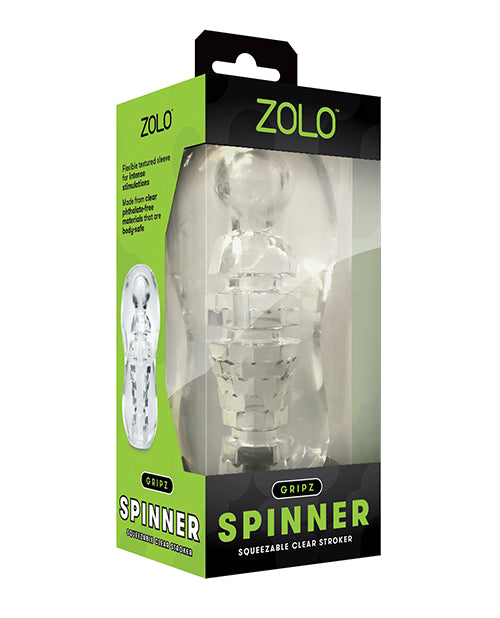 ZOLO ZOLO Gripz Spinner Stroker - Clear