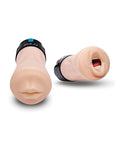 ZOLO ZOLO Gawk Gawk Deep Throat Vibrating Masturbator - Ivory - Image 2